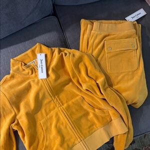 Juicy Couture Kids Mustard Yellow Sweatpants & Joggers Set